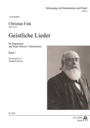 Geistliche Lieder - Fink, Christian