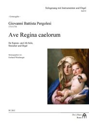 Ave Regina caelorum (Erstdruck!) - Pergolesi, Giovanni...
