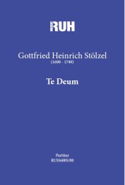 Te Deum (C Dur) - Gottfried Heinrich Stölzel -...