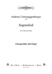 Segenslied - Unterguggenberger, Andreas