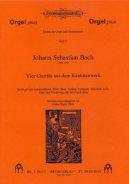4 Choräle aus dem Kantatenwerk - Bach, Johann Sebastian