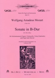Sonate in B-Dur KV 292 (KV 196c) - Mozart, Wolfgang Amadeus