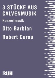 Drei Stücke aus Calvenmusik - Otto Barblan - Robert...