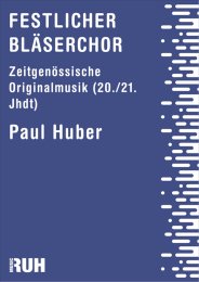 Festlicher Bläserchor - Paul Huber