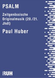Psalm für Blasorchester - Paul Huber