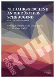 Neujahrsgeschenk an die Zürchersche Jugend - Johann...