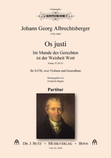 Os justi - Im Munde des Gerechten ist der Weisheit Wort - Albrechtsberger, Johann Georg
