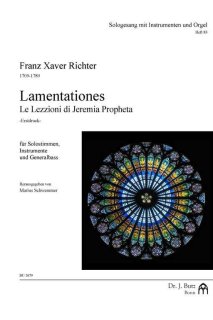 Lamentationes - Le Lezzioni di Jeremia Propheta - Richter, Franz Xaver