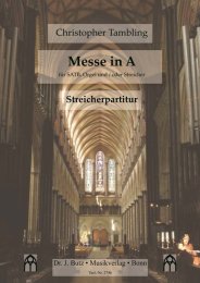 Messe in A - Christopher Tambling