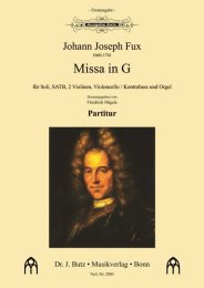 Missa in G (Erstdruck!) - Fux, Johann Joseph