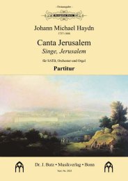 Canta Jerusalem - Singe, Jerusalem (Erstdruck!) - Haydn,...