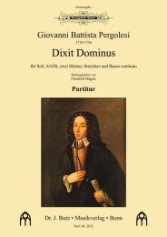 Dixit Dominus in D (Erstdruck!) - Pergolesi, Giovanni...