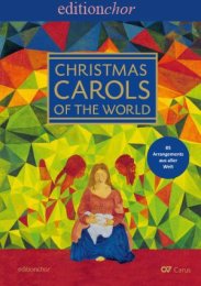Christmas Carols of the World. Editionchor