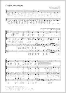 Conditor alme siderum (Gott, heilger Schöpfer aller Stern) - Palestrina, Giovanni Pierluigi da