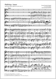 Halleluja. Amen - Händel, Georg Friedrich - Horn, Paul