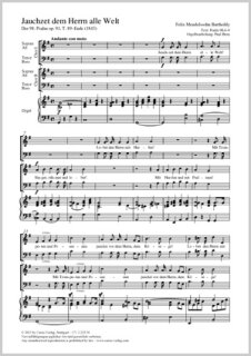 Jauchzet dem Herrn alle Welt - Mendelssohn-Bartholdy, Felix - Horn, Paul