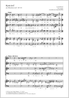 Kyrie in C - Mozart, Leopold - Horn, Paul