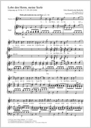 Lobe den Herrn, meine Seele - Mendelssohn-Bartholdy,...