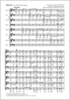 Sanctus - Mendelssohn-Bartholdy, Felix