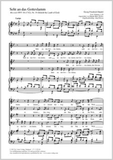 Seht an das Gotteslamm - Händel, Georg Friedrich - Wilson, Alan