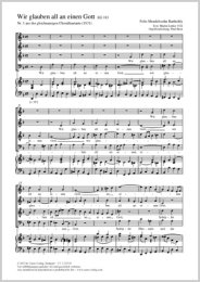Wir glauben all an einen Gott - Mendelssohn-Bartholdy,...