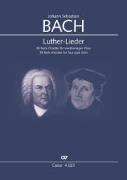 Johann Sebastian Bach: Luther-Lieder. 30...