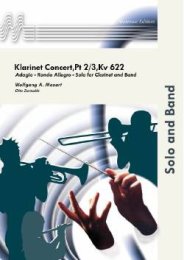 Klarinet Concerto (Adagio/Rondo) - Mozart, Wolfgang Amadeus - Zurmühle, Otto