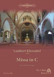 Missa brevis in C - Kleesattel, Lambert
