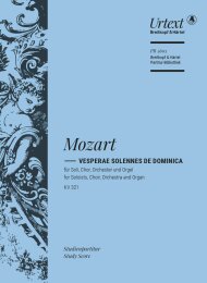 Vesperae solennes de Dominica KV 321 - Mozart, Wolfgang...