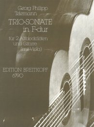 Triosonate F-dur - Telemann, Georg Philipp - Schaller, Erwin