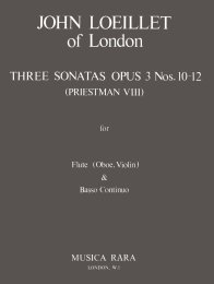 6 Sonaten aus op. 3 - Loeillet of London, John - Block,...
