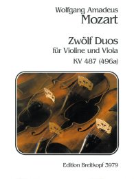 12 Duos KV 487 (496a) - Mozart, Wolfgang Amadeus