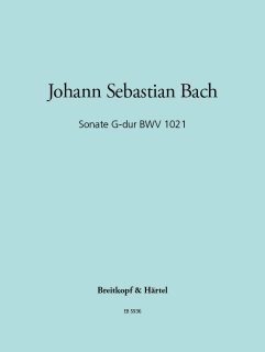 Sonate G-dur BWV 1021 - Bach, Johann Sebastian - Blume, Friedrich