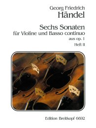 6 Sonaten op. 1 - Händel, Georg Friedrich - Bus,...