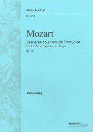 Vesperae solennes de Dominica KV 321 - Mozart, Wolfgang...