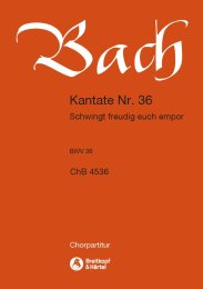 Kantate BWV 36 Schwingt freudig euch empor - Bach, Johann...