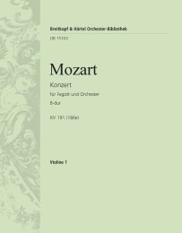 Fagottkonzert B-dur KV 191 (186e) - Mozart, Wolfgang...