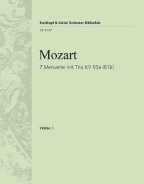 7 Menuette mit Trio KV 65a (61b) - Mozart, Wolfgang Amadeus