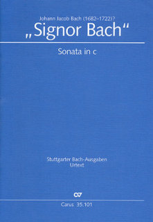 Sonate in c - "Signor Bach"; Bach, Johann Jacob 1682-1722