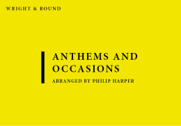 Anthems and Occasions - Harper, Philip