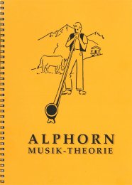 Alphorn Musik-Theorie - Herman Studer