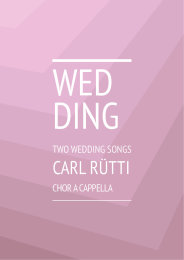 Two Wedding Songs - Carl Rütti