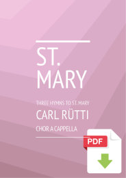 Three Hymns to St. Mary - Carl Rütti