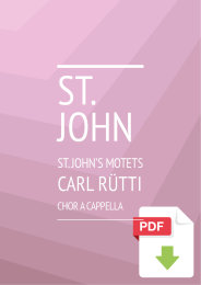 St. John’s motets - Carl Rütti