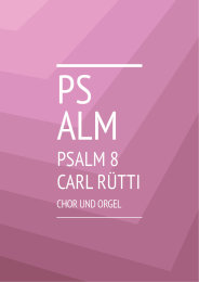 Psalm 8 - Carl Rütti