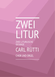 Zwei Liturgische Gesänge - Carl Rütti