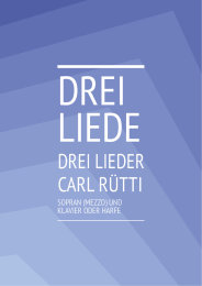 Drei Lieder - Carl Rütti