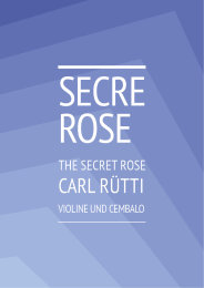 The secret rose - Carl Rütti