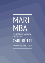Konzert für Marimba und Bläser - Carl Rütti