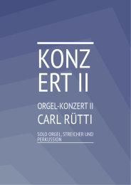 Orgel-Konzert II Concerto - Carl Rütti